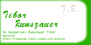 tibor rumszauer business card